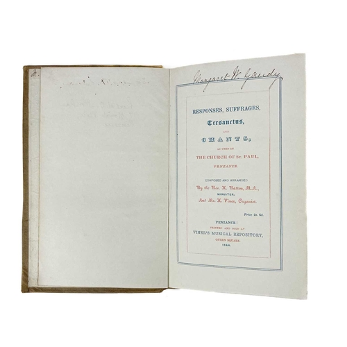 246 - Two works. Rev. Henry Batten and Mr Henry William Viner (The Suffrages were composed by E. Shuttlewo... 