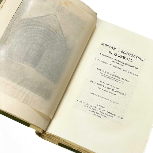 253 - Edmund H. Sedding. 'Norman Architecture in Cornwall,' 1909. 'A Handbook to Old Cornish Ecclesesiasti... 