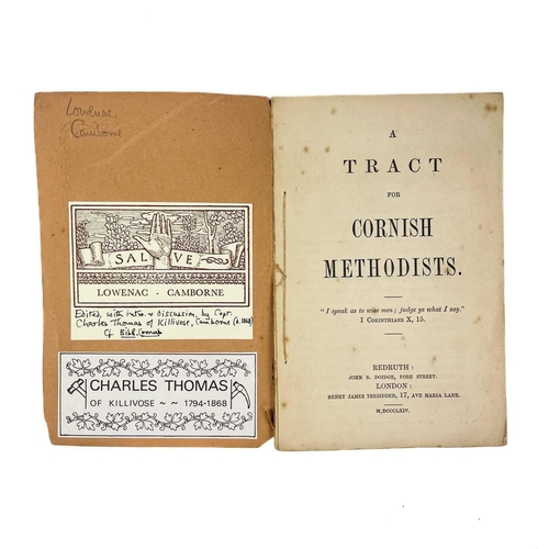 257 - Four works on the history of Methodism in Cornwall. Henry Martyn Jeffery (ed). 'Extracts from the Re... 