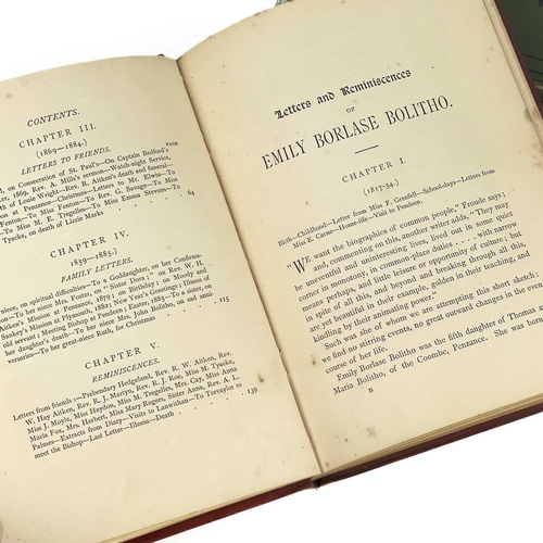 263 - Prominent Cornish Women. Three works. Emily Borlase Bolitho. 'Letters and Reminiscences of Emily Bor... 