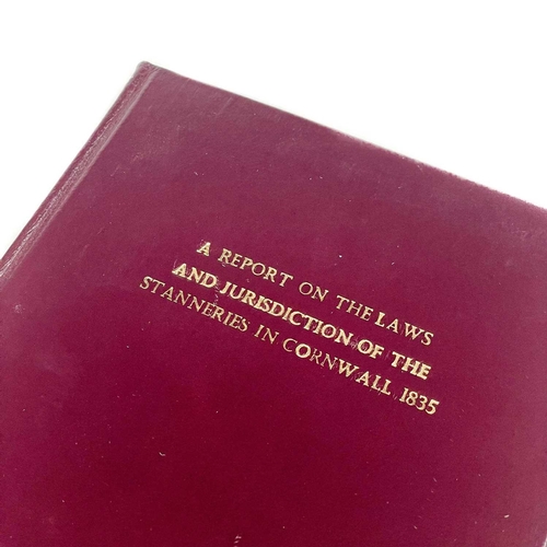 268 - Sir George Harrison. 'Substance of a Report on the Laws and Jurisdiction of the Stanneries of Cornwa... 