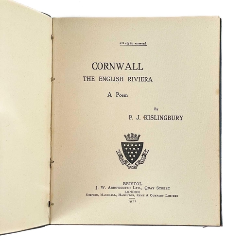 282 - Five works R. C. Thomas. 'A Road in the Duchy', first edition, 22 pages, blue textured paper boards ... 