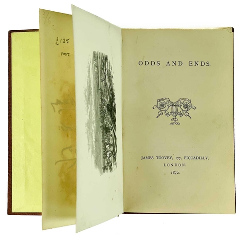 284 - William Maskell. 'Odds and Ends' First edition, original hardcover in very good condition, two signa... 