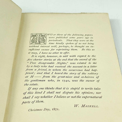 284 - William Maskell. 'Odds and Ends' First edition, original hardcover in very good condition, two signa... 