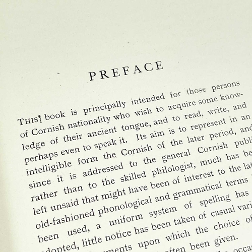 287 - Two works with an interest in the Cornish Language Henry Jenner. 'A Handbook of the Cornish Language... 