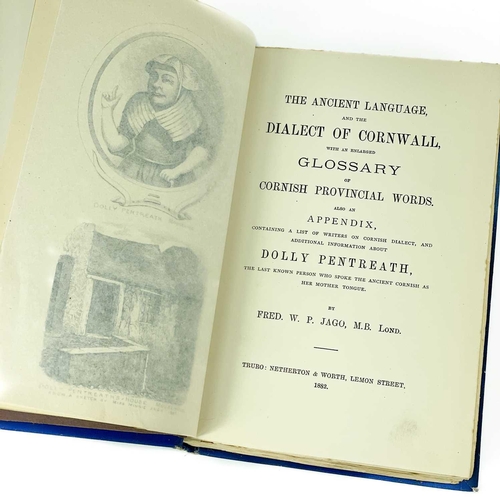 287 - Two works with an interest in the Cornish Language Henry Jenner. 'A Handbook of the Cornish Language... 