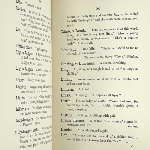 287 - Two works with an interest in the Cornish Language Henry Jenner. 'A Handbook of the Cornish Language... 