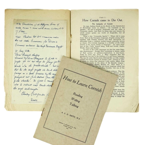 291 - Three works with Cornish language interest. R. Morton Nance. 'An English-Cornish Dictionary', first ... 