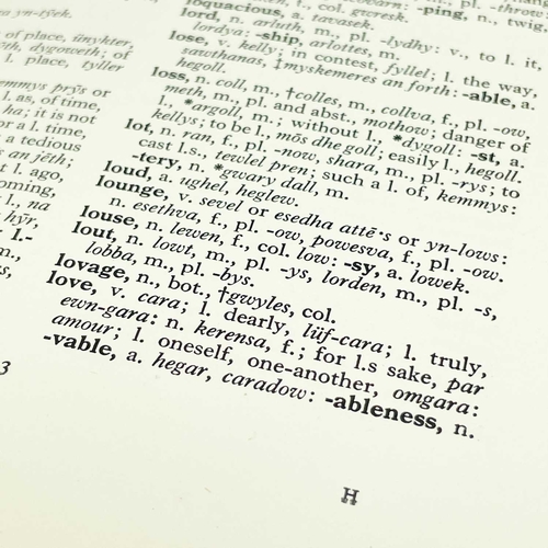 291 - Three works with Cornish language interest. R. Morton Nance. 'An English-Cornish Dictionary', first ... 