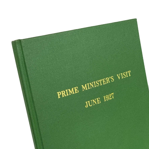 326 - Cornish Politics Interest Prime Minister’s Visit, Tregrehan, Par Station 23rd June, 1927, bound in g... 