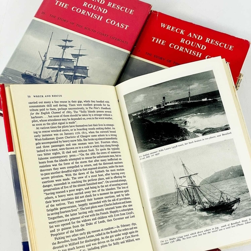 333 - Five works with a nautical interest. A.J.Villiers. 'Falmouth for Orders', first edition, 301 pages, ... 