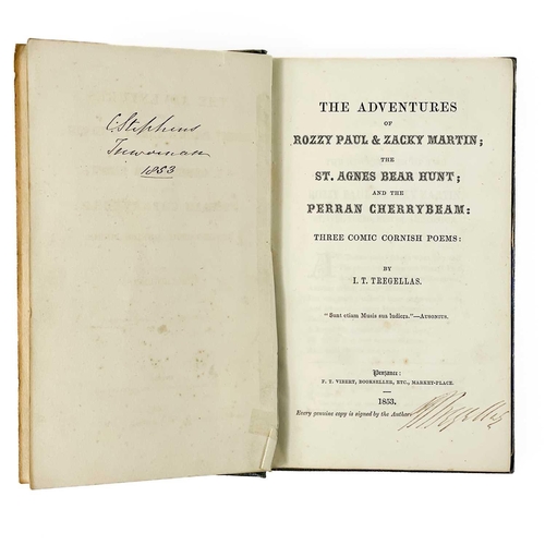 337 - I. T. Tregellas, five volumes of Cornish Tales. Bound in one volume, with some signed by Tregellas (... 