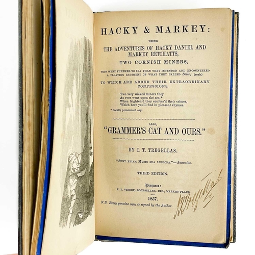 337 - I. T. Tregellas, five volumes of Cornish Tales. Bound in one volume, with some signed by Tregellas (... 