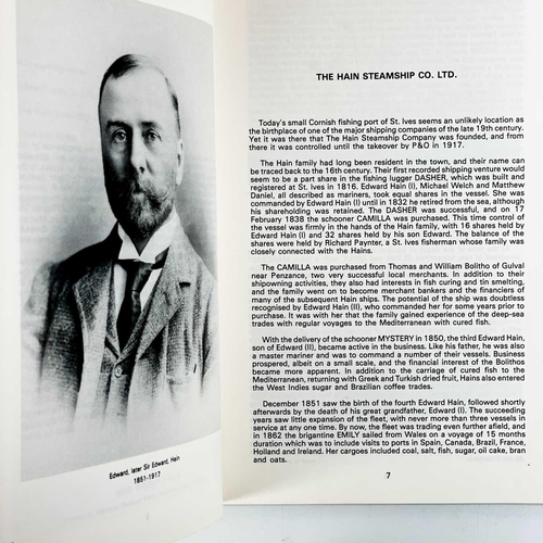 339 - Four works with a nautical interest. C. H. Ward-Jackson. 'Stephens of Fowey, a Portrait of a Cornish... 