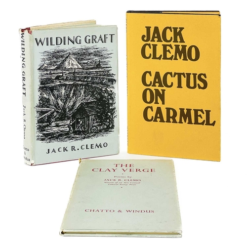 347 - Jack Clemo. Three Works 'Cactus on Carmel,' first edition, 52 pages uncut, a fine copy in dustjacket... 