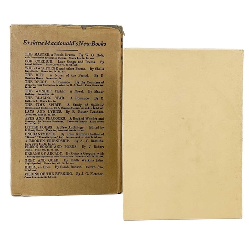 349 - Four works Bernard Moore. 'Cornish Catches and Other Verses', first edition, a good copy in dustwrap... 