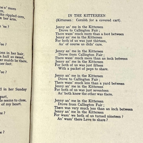 349 - Four works Bernard Moore. 'Cornish Catches and Other Verses', first edition, a good copy in dustwrap... 