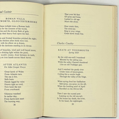 354 - Three works Charles Causley. 'Peninsula. An Anthology of Verse from the West Country,' many contribu... 