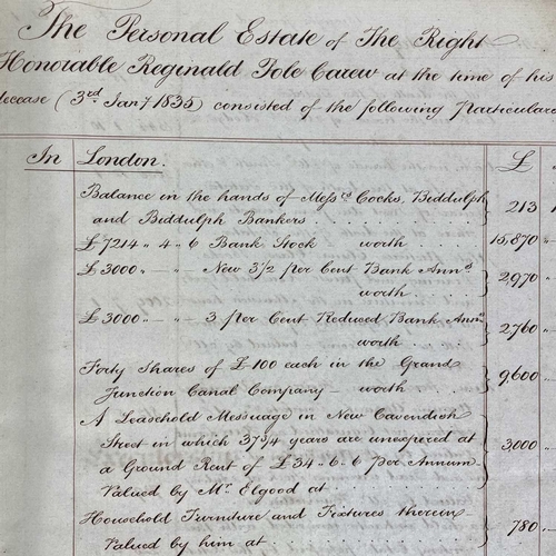 397 - St Antony and Saltash interest. Carew-Pole papers. A collection of documents and publications relati... 