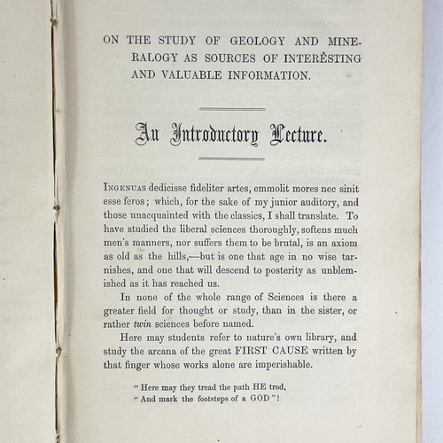 402 - George Henwood M.E Four Lectures on Geology and Mining Read at the Mechanics Institutions, Leeds, Hu... 