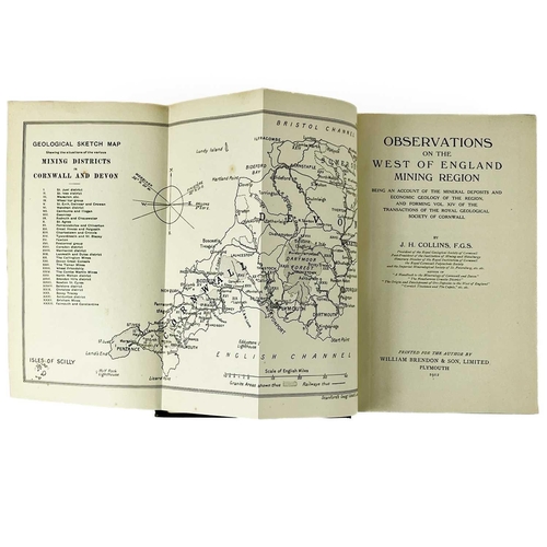 405 - J. H. Collins Observations on the West of England Mining Region Published by William Brendon & Son, ... 