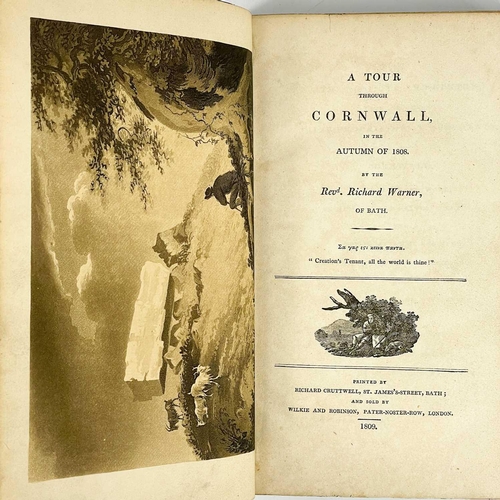 407 - Rev. Richard Warner. 'A Tour Through Cornwall in the Autumn of 1808'. First edition, in original boa... 