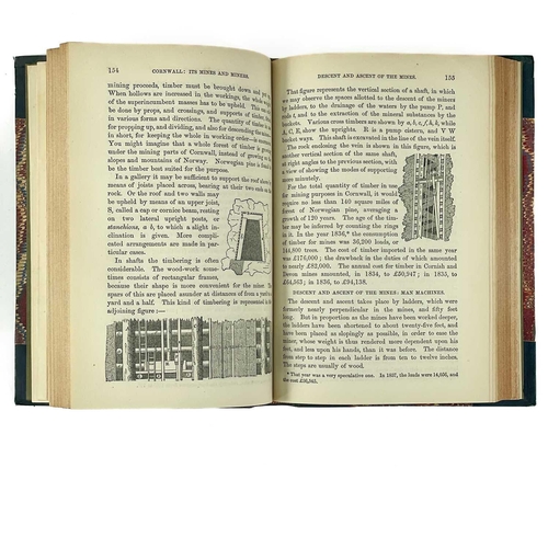 408 - J. R. Leifchild Cornwall: Its Mines and Miners Two works bound in one volume, with sketches of scene... 