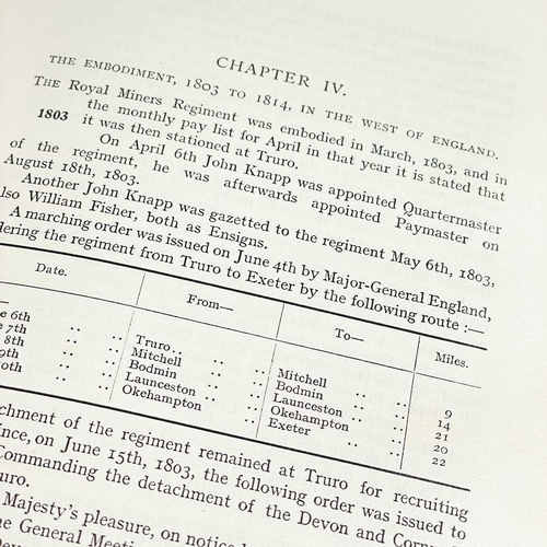 426 - G. Cavenagh-Mainwaring. 'The Royal Miners. A History of the Stannaries Regiment of Miners Late Cornw... 