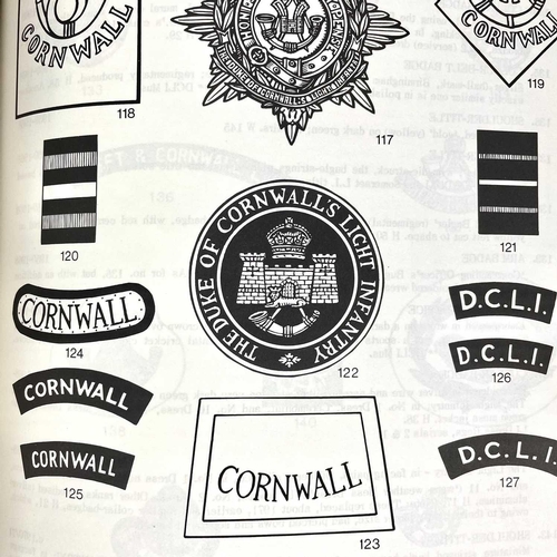 435 - Military Insignia of Cornwall Two Publications D. Endean Ivall and Charles Thomas, Military Insignia... 