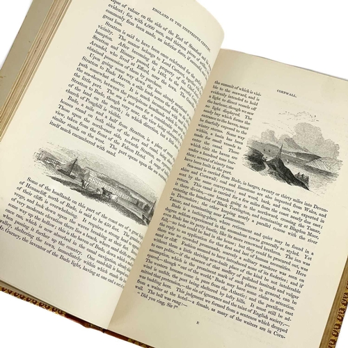 442 - Cyrus Redding. 'Illustrated Itinerary of Cornwall,' 1842. First edition, 264 pages, fine full calf r... 