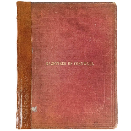 446 - R. Symons. 'A Geographical Dictionary or Gazetteer of the County of Cornwall'. One folding map,10 pa... 