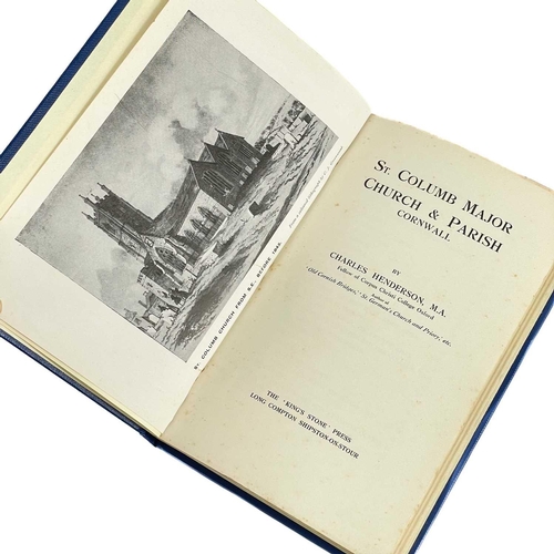 455 - St Columb Major Church & Parish Charles Henderson The King's Stone Press’’ Shipston-on Stour, 8 plat... 