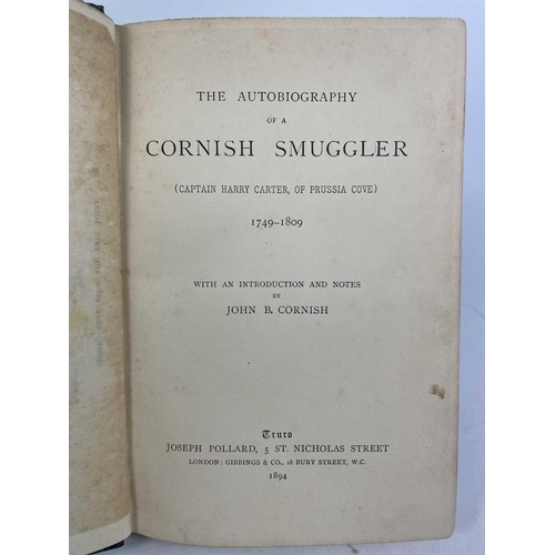 466 - Captain Harry Carter, of Prussia Cove. 'The Autobiography of a Cornish Smuggler, 1749-1809,' first e... 