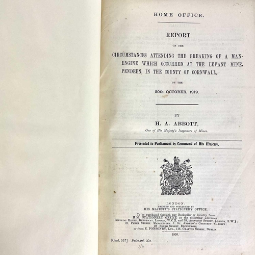 47 - H. A. Abbott (One of His Majesty’s Inspectors of Mines). 'Home Office Report on the Circumstances At... 