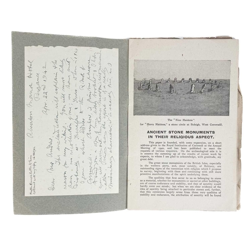 470 - Three works on ancient Cornish history. Arthur G. Langdon. 'The Padstow Crosses'. (The British Archa... 