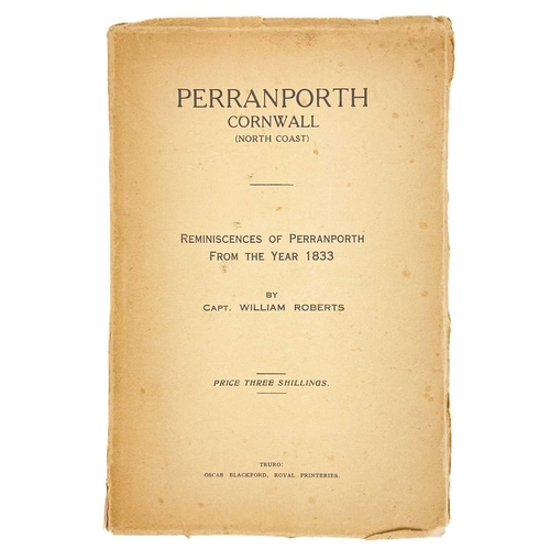 482 - Perranporth Cornwall (North Coast). Capt Williams Roberts. 'Reminiscences of Perranporth from the ye... 