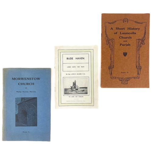 492 - Bude interest. Three booklets. Capt John E. Acland. 'Bude Haven. Links with the Past,' 32 pages, thi... 