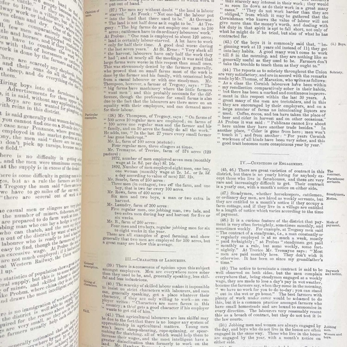 498 - Cecil M. Chapman. 'The Agricultural Labourer'. Poor Law Union of Truro, report, 1893, 13 pages.