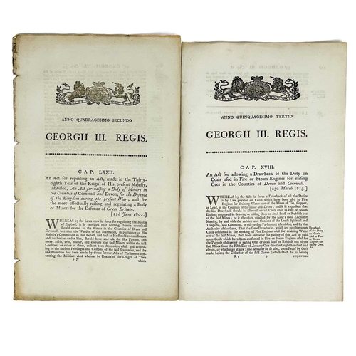 503 - Mining interest. Two acts of Parliment. 'An Act for repealing an Act, made in the Thirt-eighth Year ... 