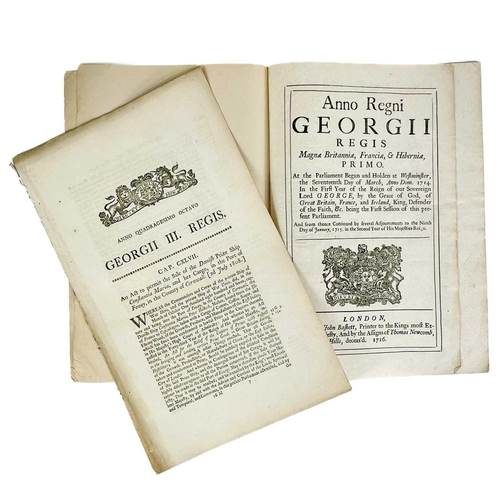 507 - Two Acts of Parliament including Launceston interest. 'An Act to Permit the Sale of The Danish Prize... 