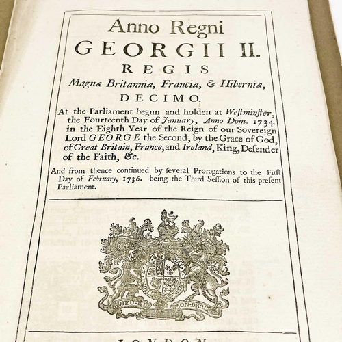 508 - Three Acts of Parliament. 'An Act to enable His Majesty to Settle a Revenue for supporting the Digni... 