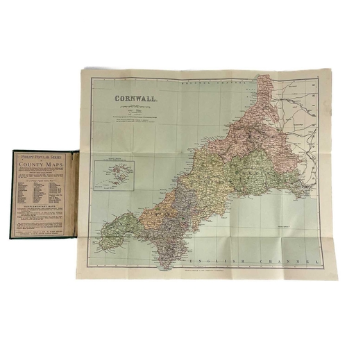 515 - Three maps of Cornwall. William Westcott Rundell (Falmouth). 'Cornwall,' inset map of the Scilly Isl... 