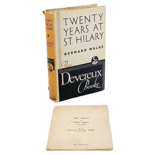 519 - Bernard Walke. 'Twenty years at St Hilary'. (The Devereux Series) First edition first printing, cons... 