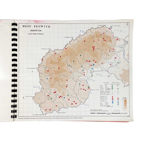 534 - I. S. Maxwell. 'Historical Atlas of West Penwith'. First edition, pictorial card wraps, a good copy,... 