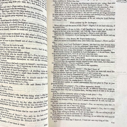 537 - The 'Rotten Borough' of Camelford. Three reports, 1819. Part 1. 'Camelford Election 26th March -to- ... 