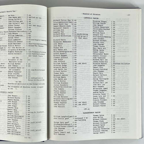 54 - T. L. Stoate. 'Cornwall Hearth and Poll Taxes 1660-1664'. 'Direct Taxation in Cornwall in the Reign ... 