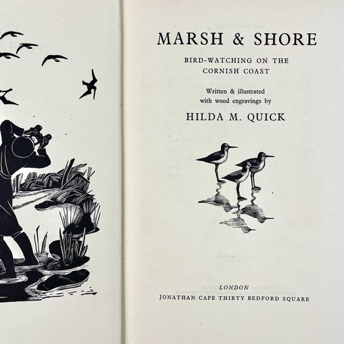 546 - Ornithology in Cornwall. Two works. Hilda M. Quick. 'Marsh and Shore. Bird Watching on the Cornish C... 