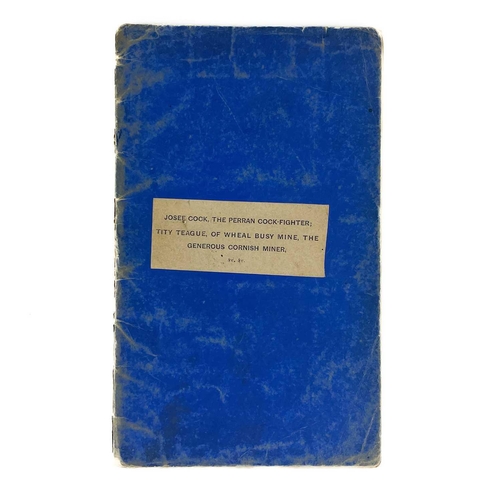 569 - I. T. Tregellas. 'Cornish Tales'. 'The Amusing Adventures of Josee Cock the Perran Cockfighter....an... 