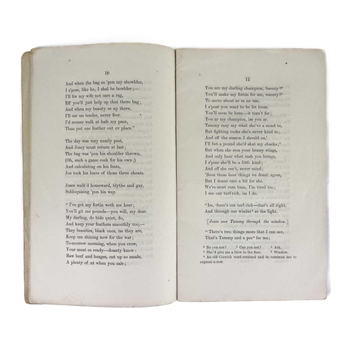 569 - I. T. Tregellas. 'Cornish Tales'. 'The Amusing Adventures of Josee Cock the Perran Cockfighter....an... 