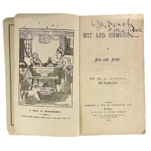 570 - Scarce humorous Cornish dialect poems. H. J. Daniel (the Cornish poet). 'Cornish Tales; A Batch of H... 